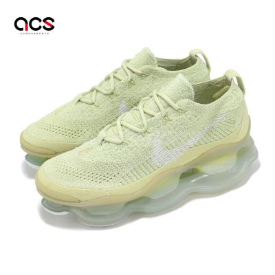 Nike 休閒鞋 Wmns Air Max Scorpion FK 女鞋 淺綠 厚底 氣墊 針織 DJ4702-300