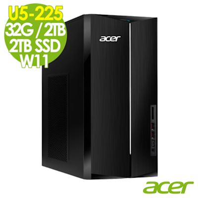 Acer 宏碁 Aspire TC-1860 家用電腦 (U5-225/32G/2TB+2TB SSD/500W/W11)