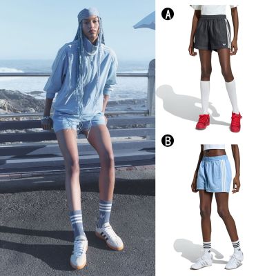【Adidas 愛迪達】DENIM SHORTS 休閒 牛仔短褲 女 A-KY3171 B-KY3170