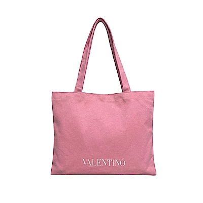 Valentino范倫鐵諾 玫瑰粉托特包