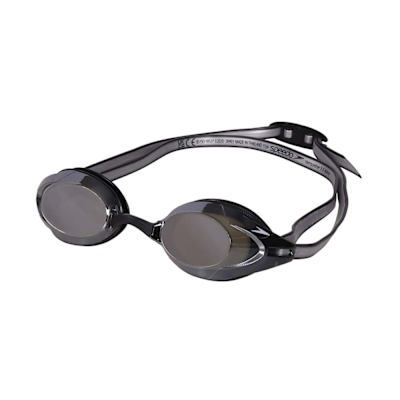 SPEEDO VANQUISHER 3.0 成人競技泳鏡-抗UV防霧 游泳 SD800473409951 黑鐵灰銀