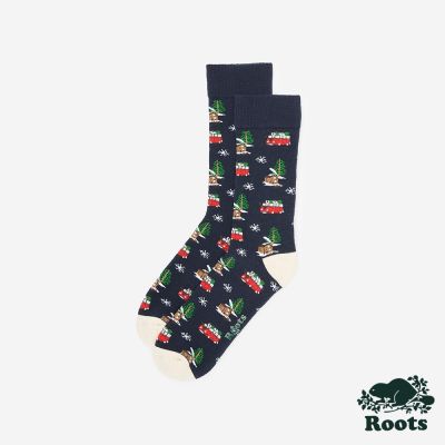 Roots 配件- HOLIDAY 長襪-軍藍色
