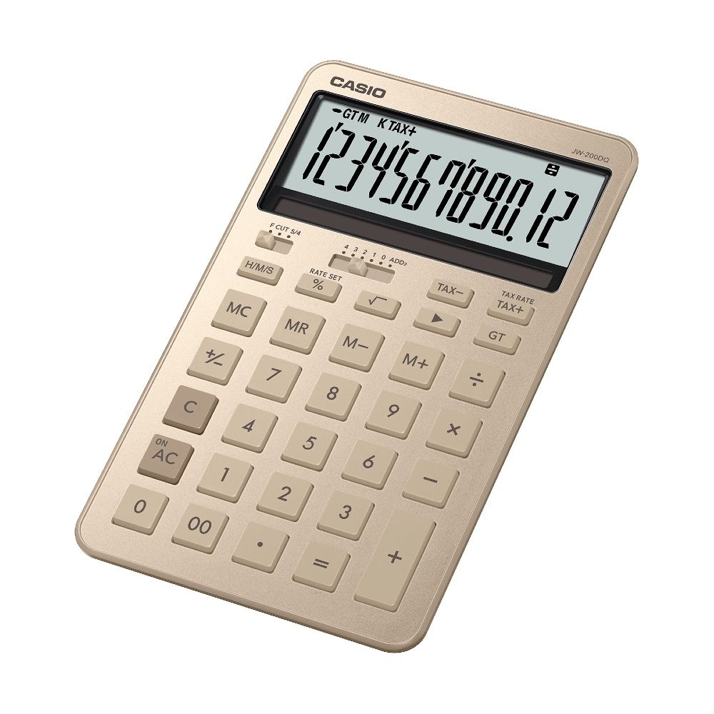 CASIO卡西歐 12位數閃耀計算機(JW-200DQ-GD)