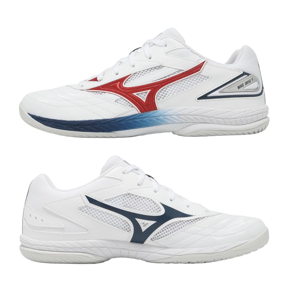 Mizuno 美津濃桌球鞋Wave Drive 9 男鞋女鞋白支撐抓地室內運動81GA2205