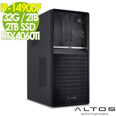 Acer 宏碁 Altos P130F9 商用工作站 (i9-14900F/32G/2TB+2TB SSD/RTX4060Ti-8G/W11P)