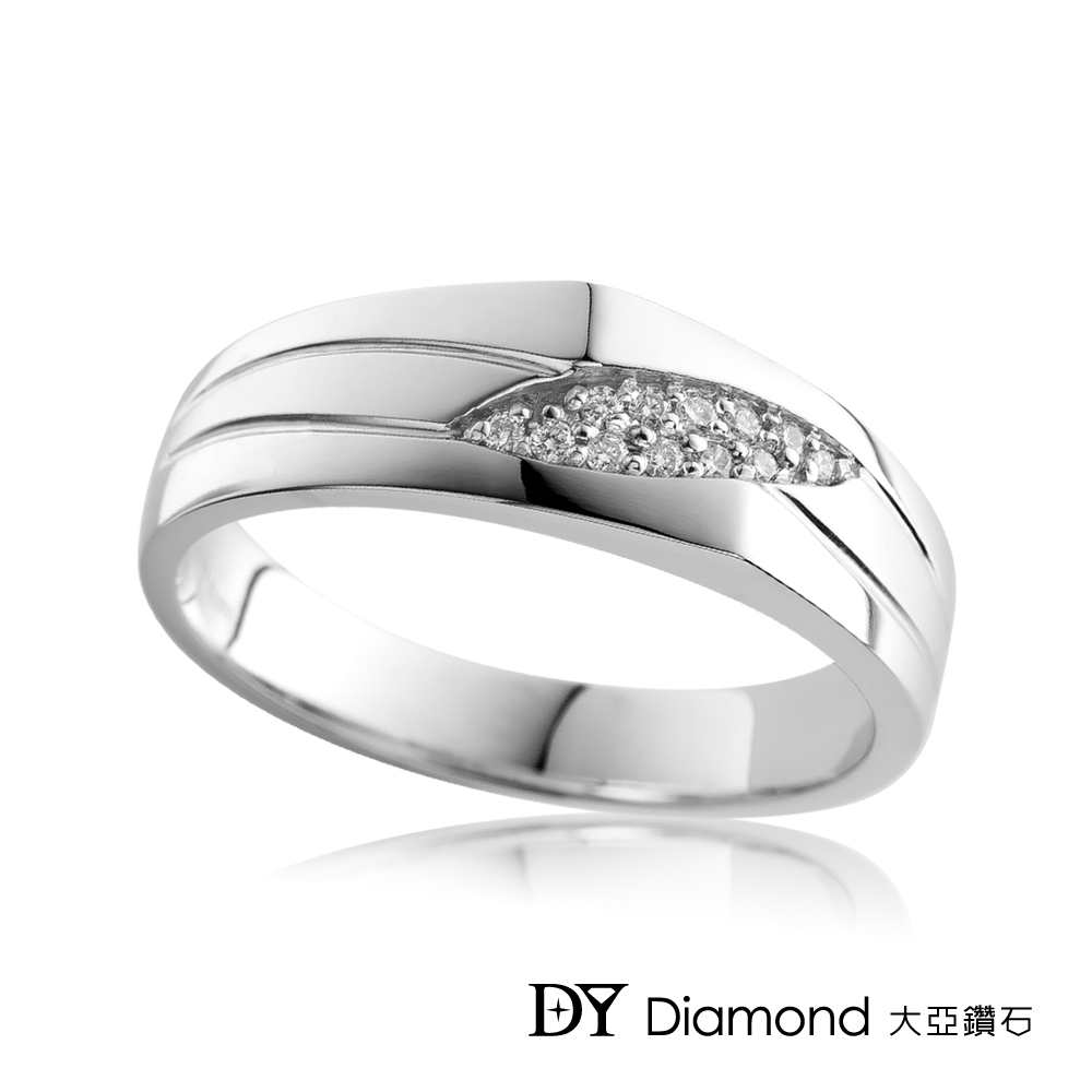 DY Diamond 大亞鑽石 18K金 0.06克拉 經典時尚男戒