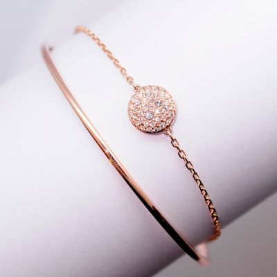 SWAROVSKI 施華洛世奇 Meteora 手鐲 玫瑰金色 5683452