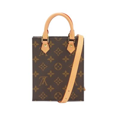 LOUIS VUITTON路易威登 二手品 Louis Vuitton LV路易威登 Petit Sac Plat 二用琴譜包(M81295-咖)