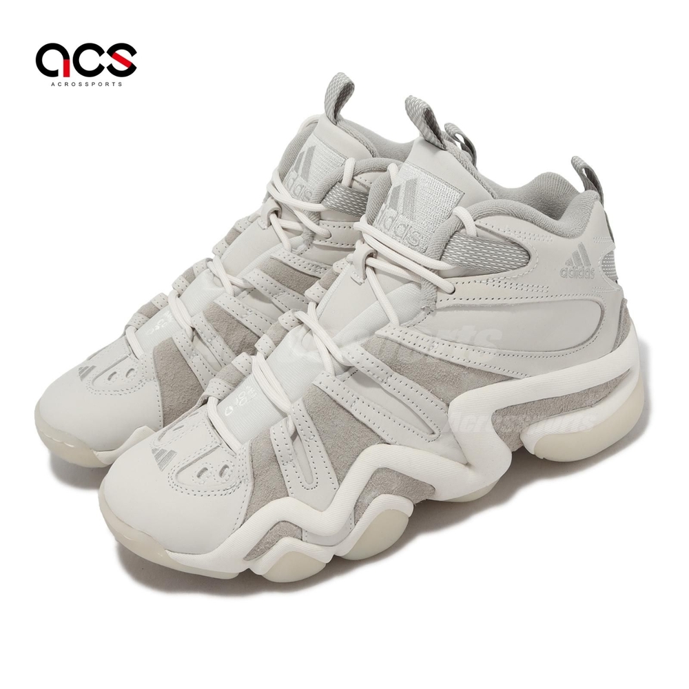 adidas 籃球鞋Crazy 8 男鞋米白Kobe 抗扭轉復刻運動鞋愛迪達IE7230