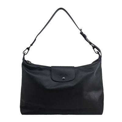 LONGCHAMP LE PLIAGE XTRA系列牛皮半月形肩揹包(特大/黑)