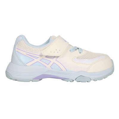 ASICS LAZERBEAM KG-MG 女中童運動鞋-魔鬼氈 亞瑟士 1154A213-100 米白水藍紫