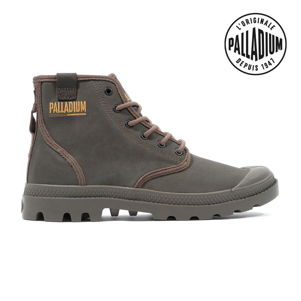 PALLADIUM PAMPA HI COATED皮革高筒靴/休閒鞋-男鞋/女鞋-深棕 (咖啡色系)