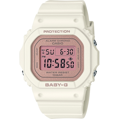 CASIO 卡西歐 BABY-G 輕巧纖薄 絢麗春日 櫻花粉 經典方型 BGD-565SC-4 37.9mm