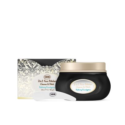 SABON 死海黑礦泥尤加利二合一臉部磨砂膏 125ml