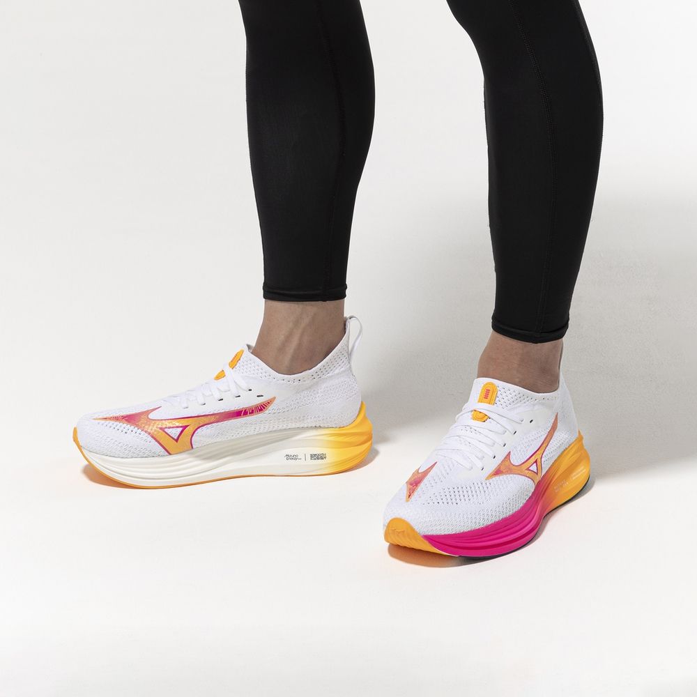 健美 Mizuno 美津濃Neo Zen [J1GC258257] 男慢跑鞋跑鞋路跑白粉| 慢跑鞋