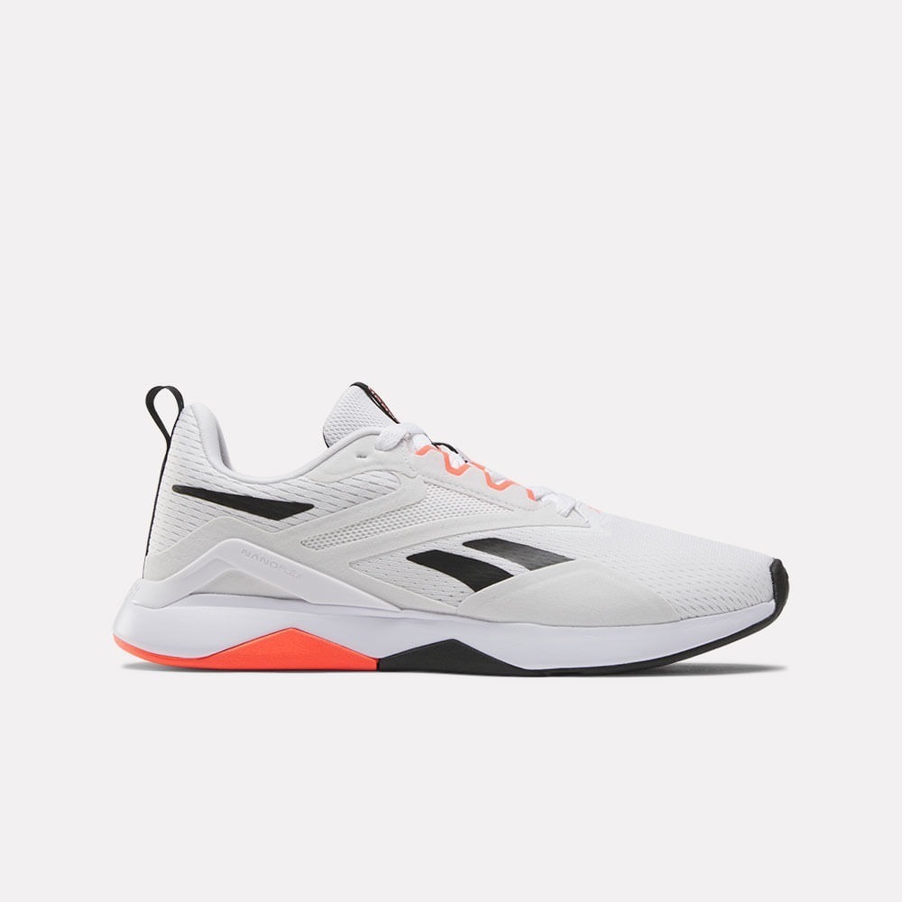 Reebok Nanoflex Tr 2 [100074545] 女網球訓練鞋透氣白橘| 訓練鞋