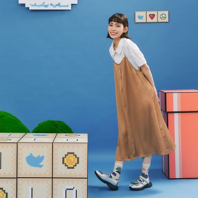 【Dailo】輕柔肌理感簡約無袖洋裝 黑 駝 (魅力商品)