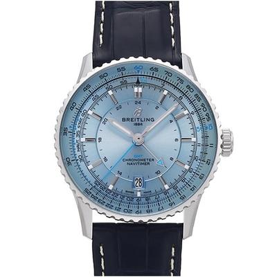 BREITLING 百年靈NAVITIMER CHRONOGRAPH GMT航空皮帶腕錶(A32310171C1P1)x41mm