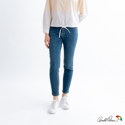 Arnold Palmer -女裝-修身窄管牛仔長褲-淺藍色