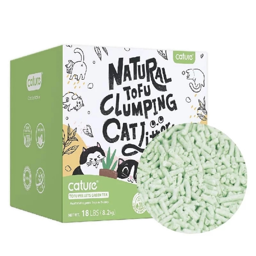 cature凱沃-天然木凝結砂/天然綠茶豆腐凝結貓砂 