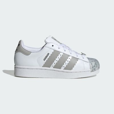 Adidas 愛迪達 Superstar II J[JP8082] 大童 休閒鞋 Minecraft 舒適 白 灰