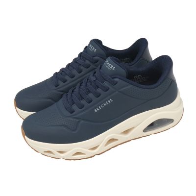 Skechers 休閒鞋 Uno Glide-Step Slip-Ins 男鞋 藍 氣墊 膠底 183420NVY