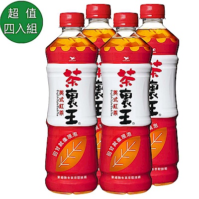 茶裏王 英式紅茶(600mlx4入)x4組(1+3組合共16入)