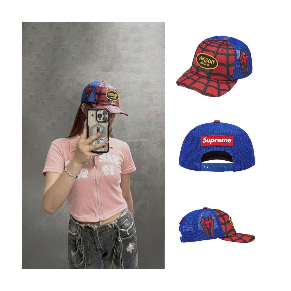 Supreme × Vanson Leathers × Spider-Man 三方聯名六分割皮革網SS26H69