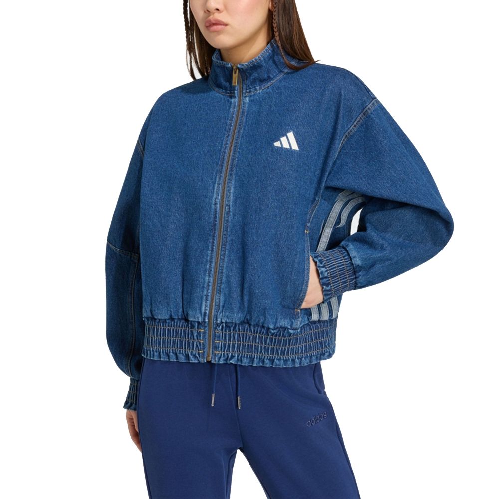 【Adidas 愛迪達】ST DNM WSH JK 休閒 寬鬆 水洗丹寧外套 連帽運動外套 男女 A-KV0625 B-KV0626 精選四款 (C 女款-KV0624)