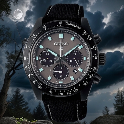 SEIKO 精工 Prospex SPEEDTIMER 黑潮夜視 太陽能計時錶 開學購物季 送禮首選 (SSC923P1/V192-0AH0C) SK045