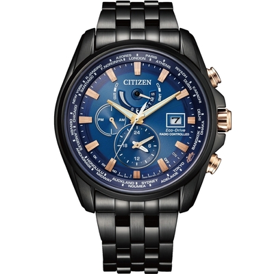 CITIZEN 星辰 臺灣25週年限定 藍色光動能電波錶 男錶 手錶 聖誕節 禮物-AT9126-82L