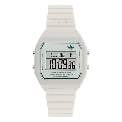 ADIDAS 愛迪達 DIGITAL TWO 經典復古電子錶款 AOST23557 白 36mm
