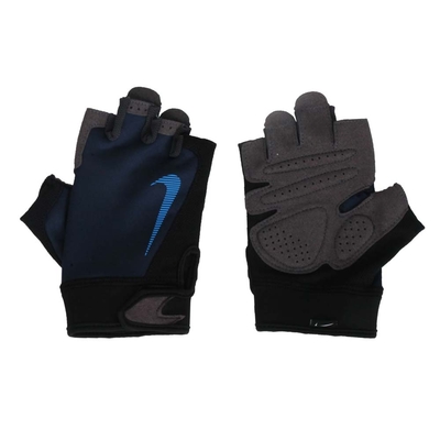 NIKE 男用終極健身手套-一雙入 訓練 N1007559412XL 丈青藍黑