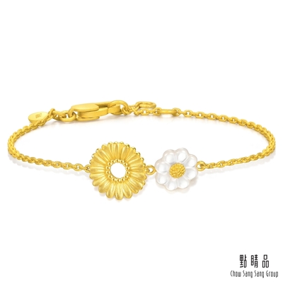 點睛品 V&A博物館系列 小雛菊 黃金貝母手鍊