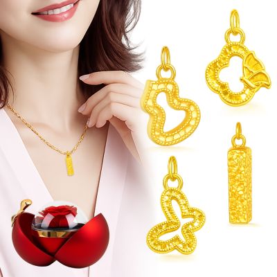 【TLH】情人節限定 黃金墜項鍊 心動碎碎冰・真愛黃金系列 約重0.08錢±0.01