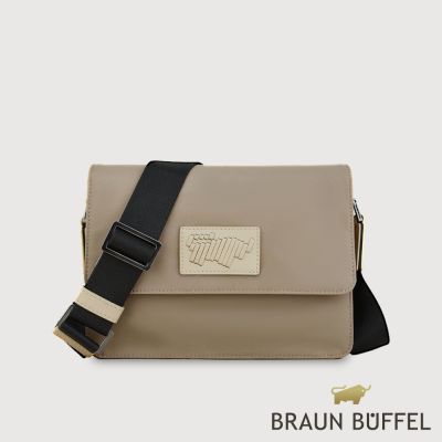 【BRAUN BUFFEL 德國小金牛】台灣總代理 韋本 小斜背包-沙丘/BF588-61-MDT