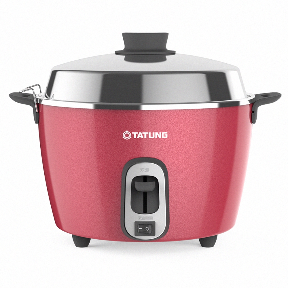 TATUNG 大同6人份非凡洋紅不鏽鋼電鍋(TAC-06R-NR)(Y) | 6-9人份電鍋