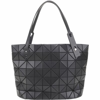 ISSEY MIYAKE 三宅一生 BAOBAO ROCK MATTE 10x7 霧面幾何手提 肩背托特包(黑色)