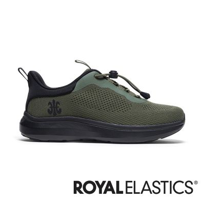 ROYAL ELASTICS Comfy 綠黑飛織運動休閒鞋 (男) 07943-449