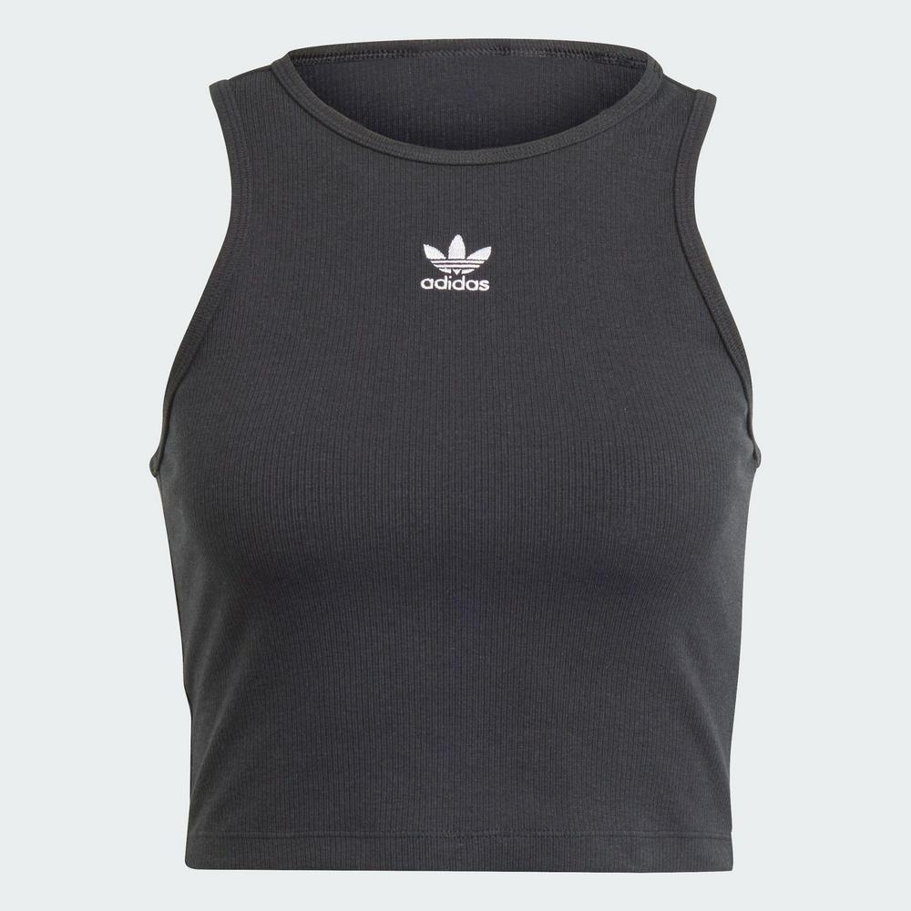 葉子 ADIDAS RIB TANK 三葉草女短版背心-黑-IJ8251 | adidas | Yahoo