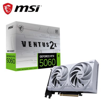 微星 RTX 5060 8G VENTUS 2X OC WHITE 顯示卡+NZXT CRFT《質量效應》限量版 PUCK磁吸耳機架