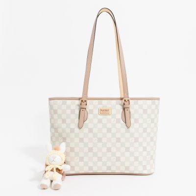 PLAYBOY - 托特包 Wool & Whimsy系列 - 卡其色