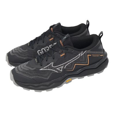 Mizuno 美津濃野跑鞋Wave Daichi 9 GTX 男鞋黑防水黃金大底J1GK2556-32