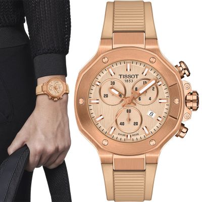 TISSOT 天梭 官方授權 T141.817.37.501.00 T-Race 摩托車元素 三眼計時石英錶 中性錶 1111買買節 送禮推薦-38mm T1418173750100