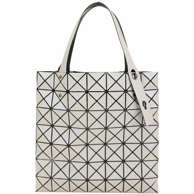 ISSEY MIYAKE PRISM MATTE-2 三宅一生 BAOBAO 7x7 珠光幾何手提托特包(灰色)