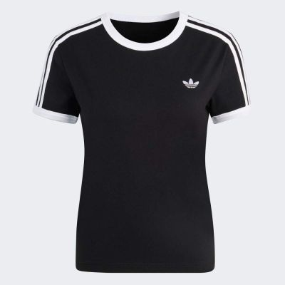 Adidas 愛迪達 3s Tee Slim KD7980 女 T恤 運動上衣 休閒短袖 黑 亞版