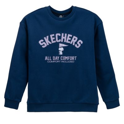 SKECHERS 史努比聯名款_中性長袖衛衣 (L426U014-0012)