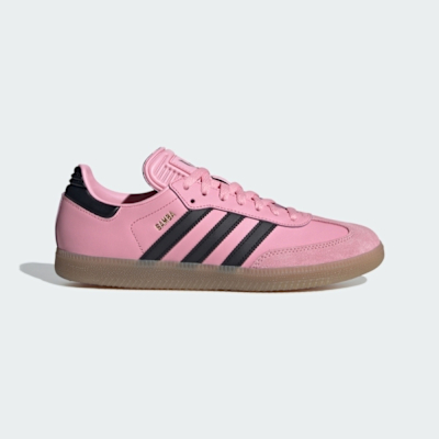 Adidas Samba Messi Miami [IH8158] 男女 休閒鞋 經典 復古 聯名款 芭比粉 黑