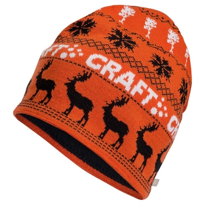 瑞典 Craft INGE HAT 英奇帽.彈性透氣保暖針織羊毛帽.毛線帽 橘