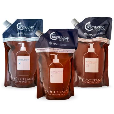 L'OCCITANE 歐舒丹 草本平衡/修護/淨涼洗髮乳補充包500ml-三款任選單一價(新版公司貨)